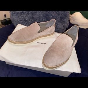 Vince Suede Slip On Sneakers
